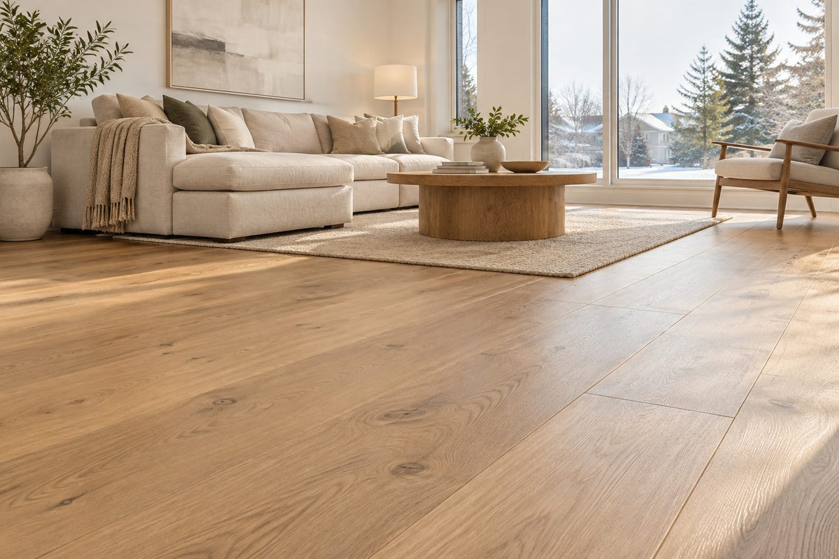 Plancher de bois d'ingénierie à Laval : stabilité, confort et collections disponibles
