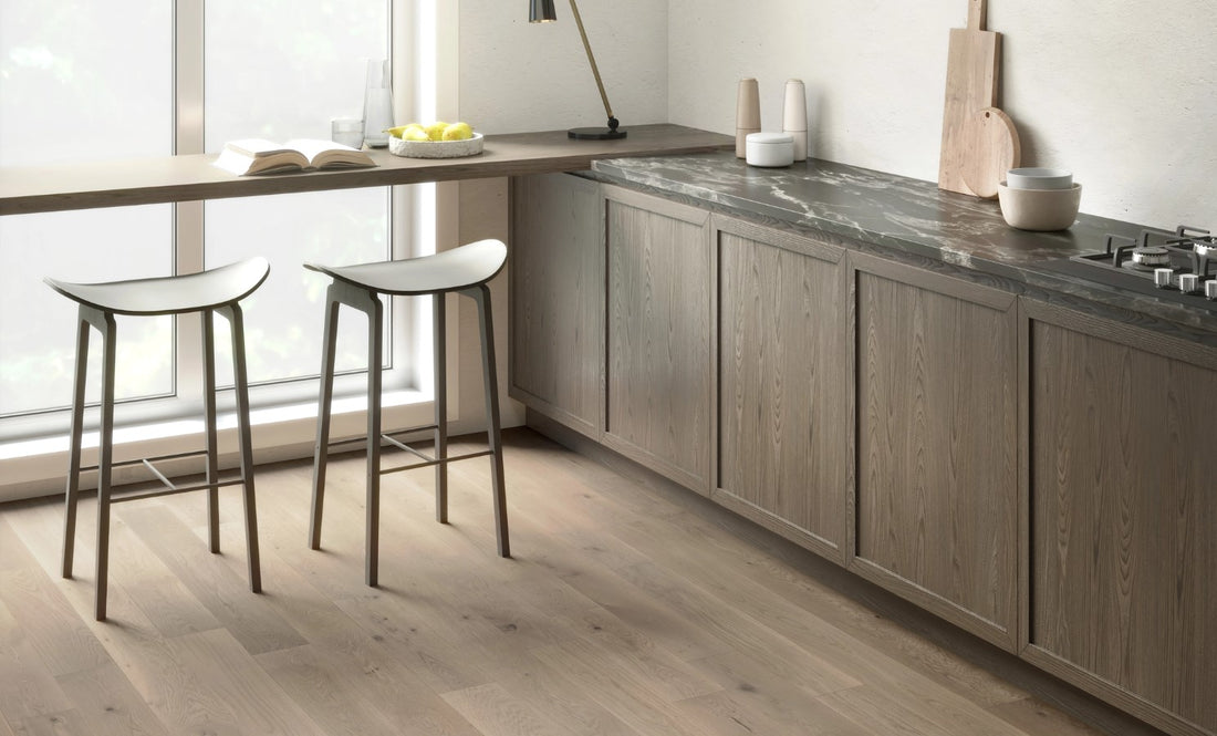 Plancher Mercier Bois Ingénierie en Chêne blanc 3/4 po | Collection Atmosphere 6 1/2 po