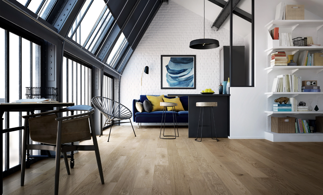 Plancher Mercier Bois Ingénierie en Chêne blanc 3/4 po | Collection Atmosphere 6 1/2 po