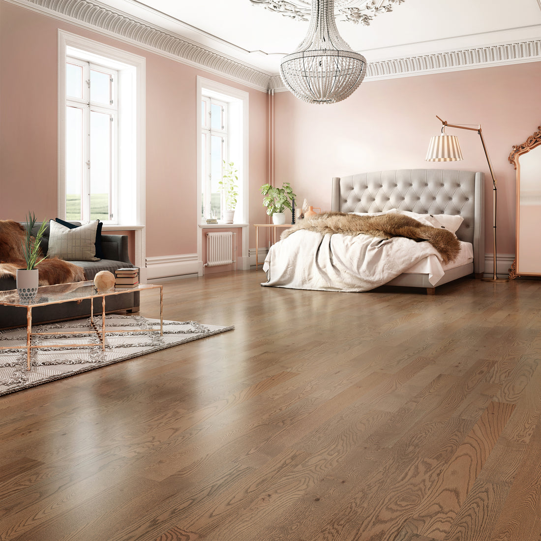Plancher Mercier Bois Ingénierie 3/4 po en Chêne rouge | Collection Design+ 6 1/2 po