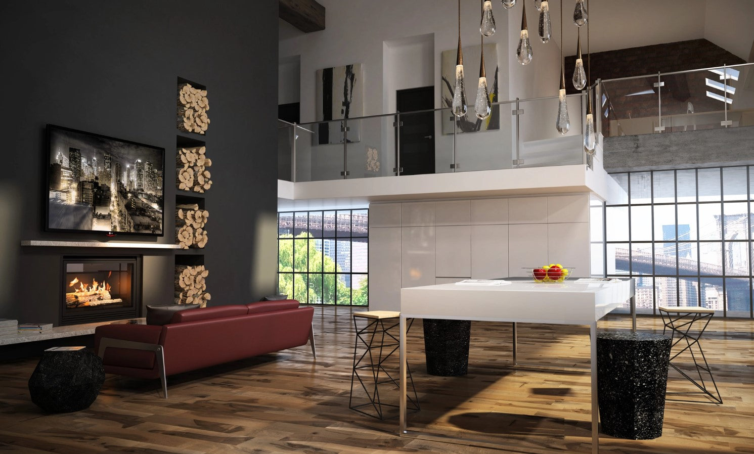 Plancher Mercier Bois Ingénierie en Érable 1/2 po | Collection Element 6 1/2 po