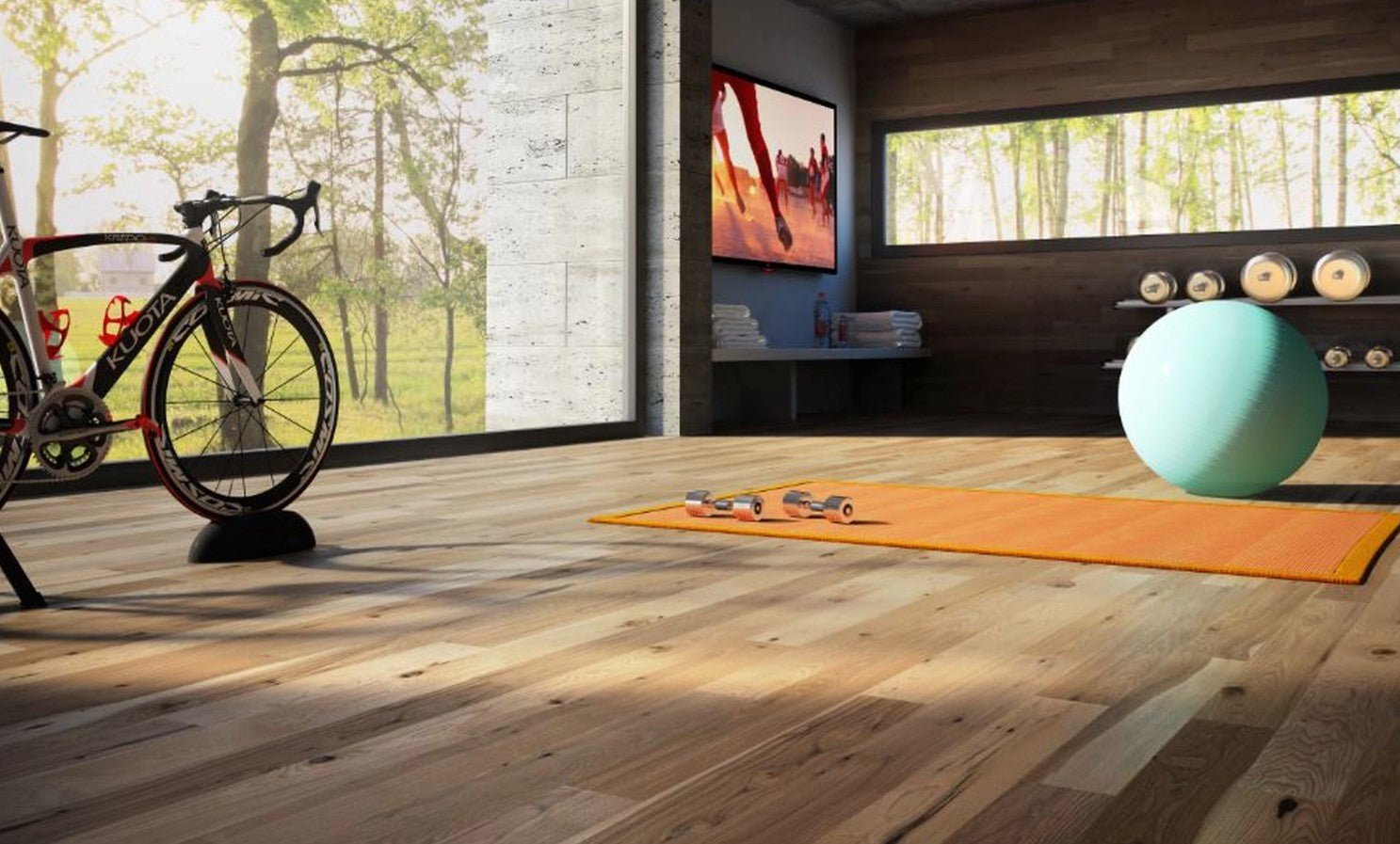 Plancher Mercier Bois Ingénierie en Hickory 1/2 po | Collection Element 6 1/2 po