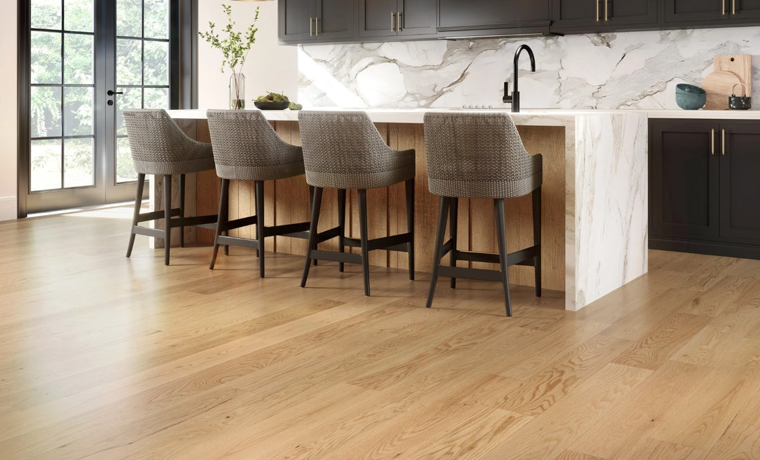 Plancher Mercier Bois Ingénierie 3/4 po en Chêne rouge | Collection Naked 6 1/2 po