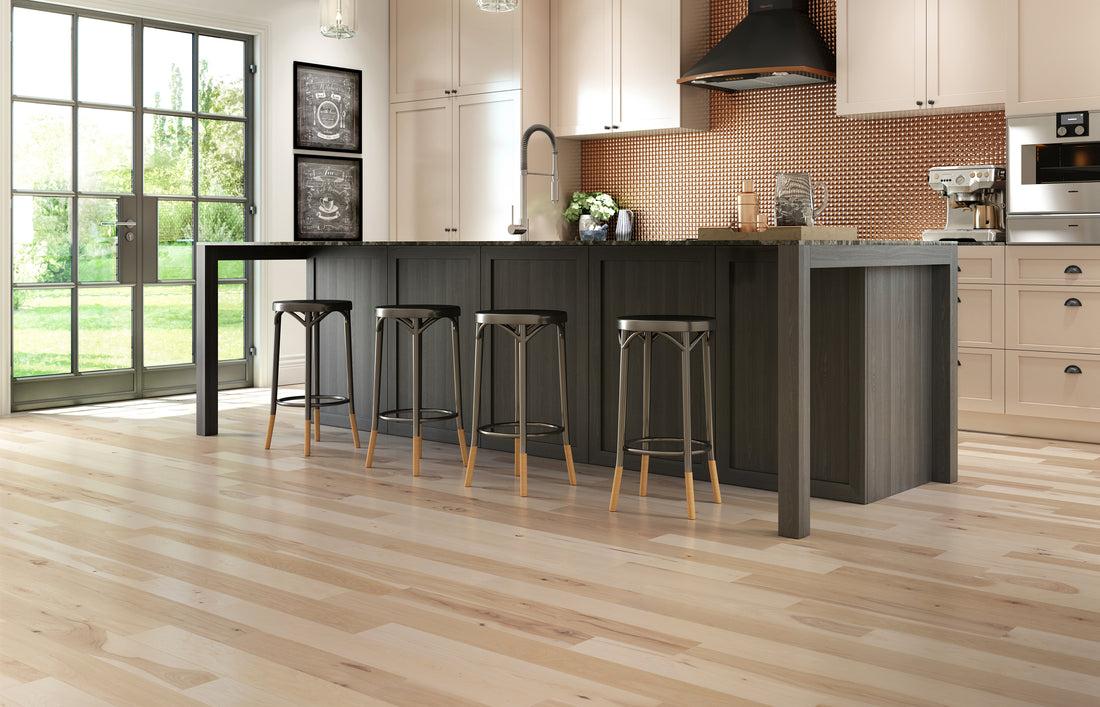 Mercier Engineered Wood Flooring 3/4 in Hickory | Naked Collection 5 in