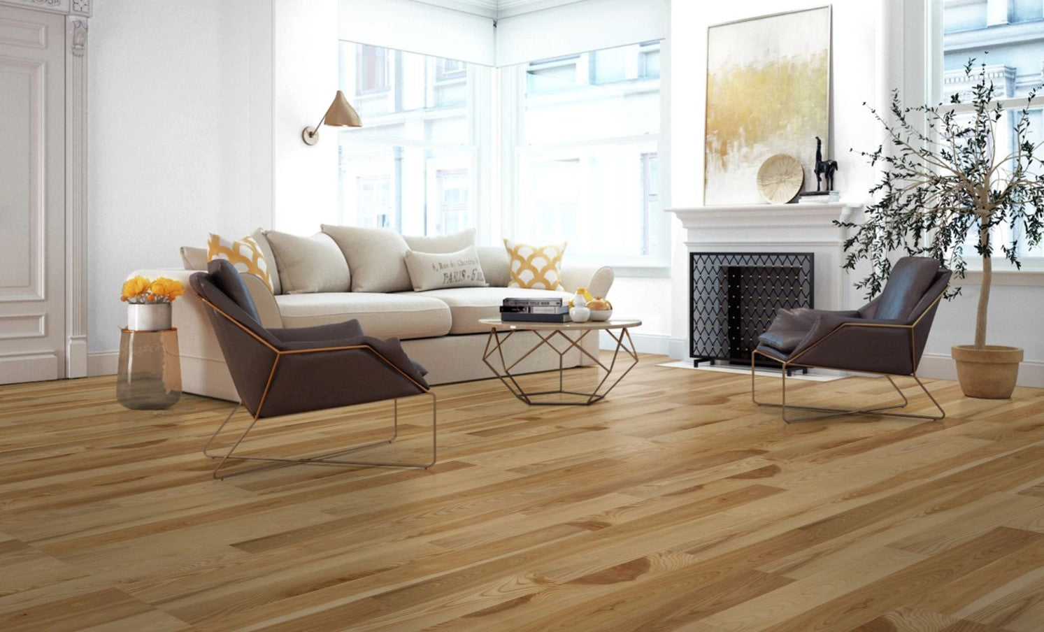 Plancher Mercier Bois Ingénierie en Frêne 1/2 po | Collection Origins 5 po