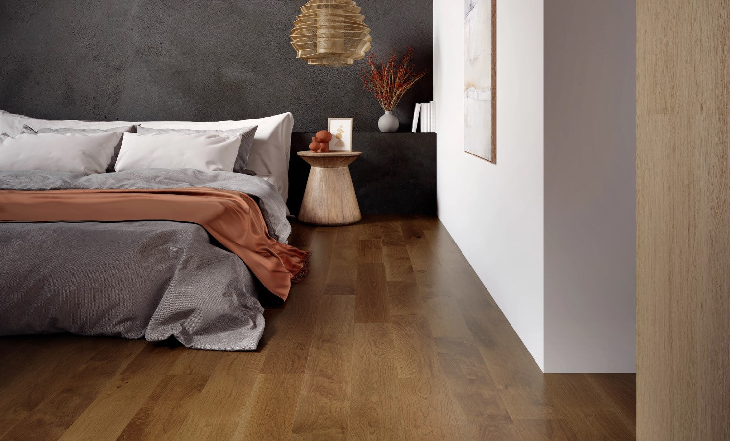 Plancher Mercier Bois Ingénierie en Chêne blanc 1/2 po | Collection Source 5 po