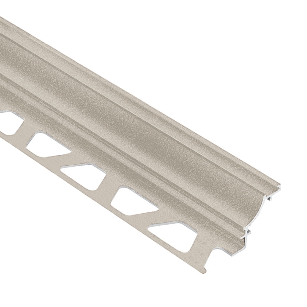 Schluter DILEX-AHK Profilé à gorge avec un radius de 3/8" (10 mm) - aluminium crème 3/8" x 8' 2-1/2"