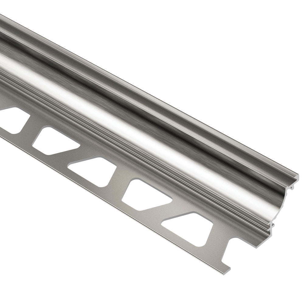Schluter DILEX-AHK Profilé à gorge avec un radius de 3/8" - aluminium anodisé nickel brossé 1/2" (12.5 mm) x 8' 2-1/2"
