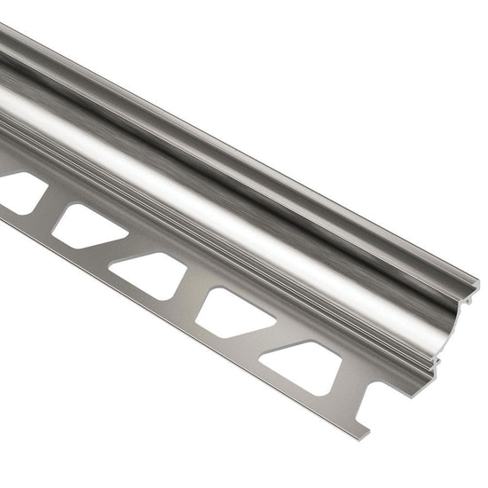 Schluter DILEX-AHK Profilé à gorge avec un radius de 3/8" - aluminium anodisé nickel brossé 1/2" (12.5 mm) x 8' 2-1/2"
