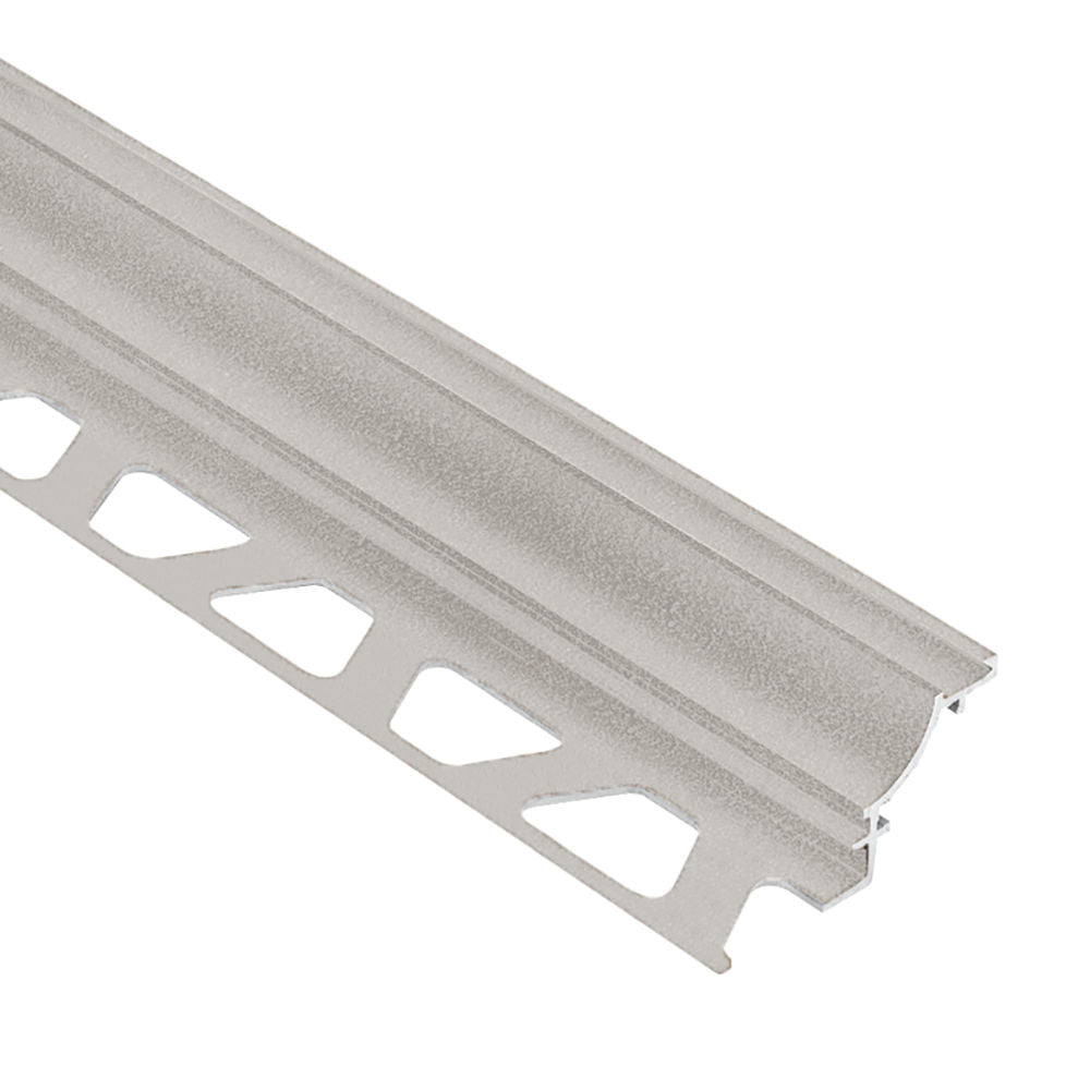 Schluter DILEX-AHK Profilé à gorge avec un radius de 3/8" - aluminium grège 1/2" (12.5 mm) x 8' 2-1/2"