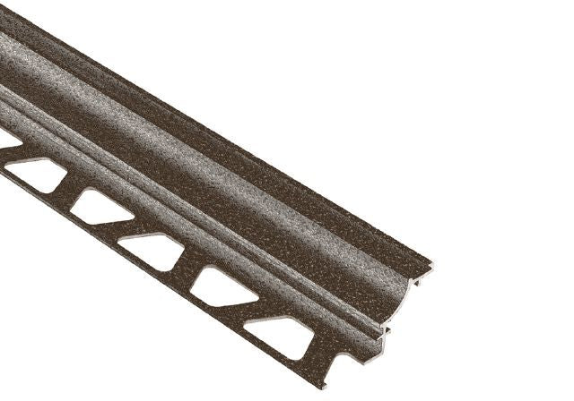 Schluter DILEX-AHK Profilé à gorge avec un radius de 3/8" - aluminium anthracite clair 1/2" (12.5 mm) x 8' 2-1/2"