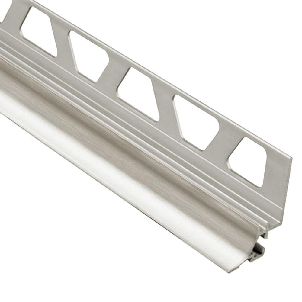 Schluter DILEX-AHKA Profilé à gorge avec un radius de 3/8" (10 mm) - aluminium anodisé nickel brossé 3/8" x 8' 2-1/2"