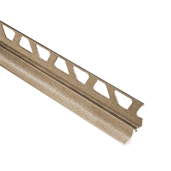 Schluter DILEX-AHKA profilé à gorge radius 3/8 (10 mm), aluminium beige, longueur 8'2-1/2