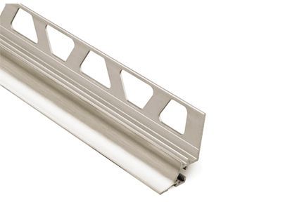 Schluter DILEX-AHKA profilé à gorge, radius 3/8 po, aluminium anodisé nickel brossé 5/16 po (8 mm)