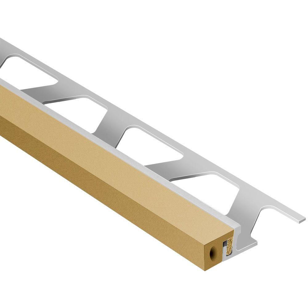 Schluter DILEX-KSA profilé joint périmètre aluminium beige clair 14 mm (17/32) x 8' 2-1/2 pouces