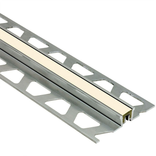 Schluter DILEX-KSN profilé joint surface avec insertion sable 7/16, aluminium 17/32 (14 mm), longueur 8' 2-1/2