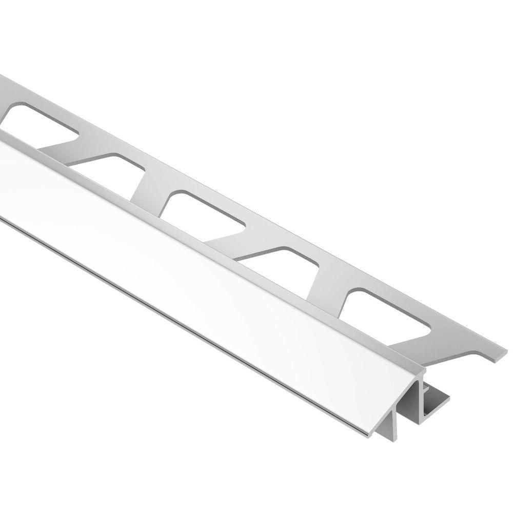 Schluter RENO-TK profilé réducteur aluminium anodisé chrome brillant 12,5 mm (1/2 in) x 8 ft 2-1/2 in