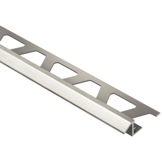 Schluter RENO-TK profilé réducteur en aluminium anodisé nickel brossé, 5/16 (8 mm) × 8 pi 2-1/2 po