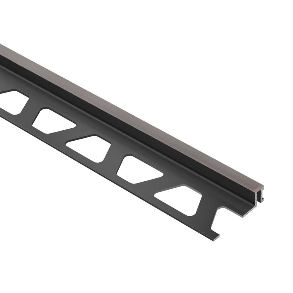Schluter DILEX-BWA profilé de joint de mouvement de périmètre PVC anthracite foncé 12,5 mm x 8 pi 2-1/2 po