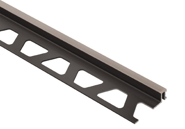 Schluter DILEX-BWA profilé de joint de périmètre PVC gris, zone de mouvement CPE 3/16 po, longueur 8 pi 2-1/2 po