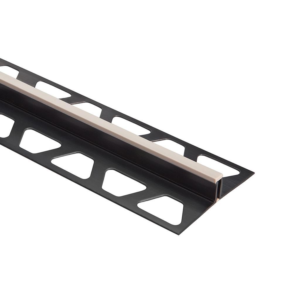 Schluter DILEX-BWS profilé pour joint de surface PVC crème 1/2 (12,5 mm) x 8'2½, zone de mouvement 3/16 pouce
