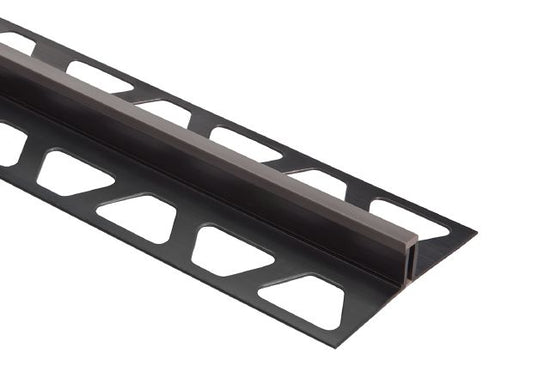 Schluter DILEX-BWS Profilé pour joint de surface Plastique PVC avec zone de mouvement CPE de 3/16" Anthracite foncé 1/4" x 8' 2-1/2"