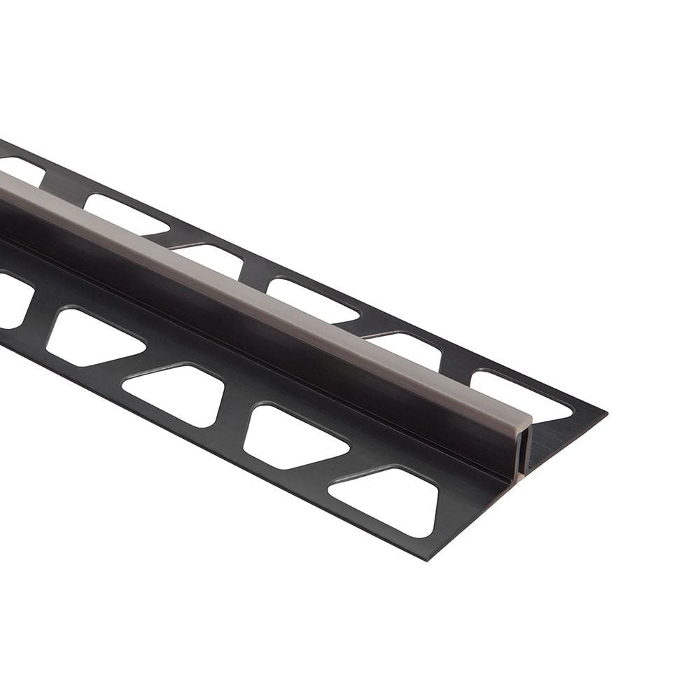 Schluter DILEX-BWS Profilé pour joint de surface avec zone de mouvement de 3/16" - plastique PVC coulis gris 5/16" (8 mm) x 8' 2-1/2"