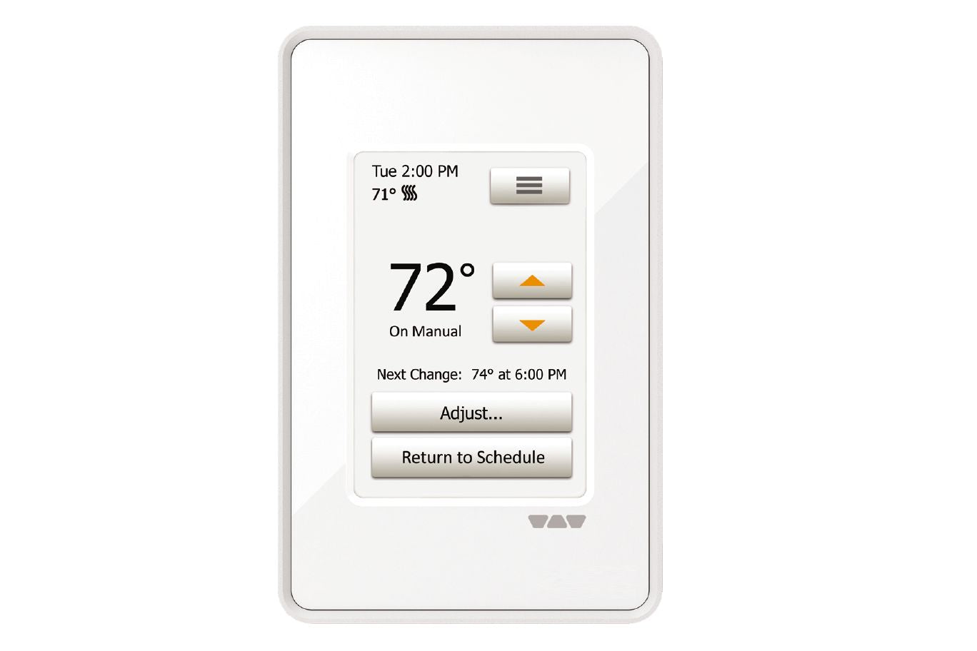 Schluter DITRA-HEAT-E-RT Thermostat tactile programmable Blanc brillant 120V/240V