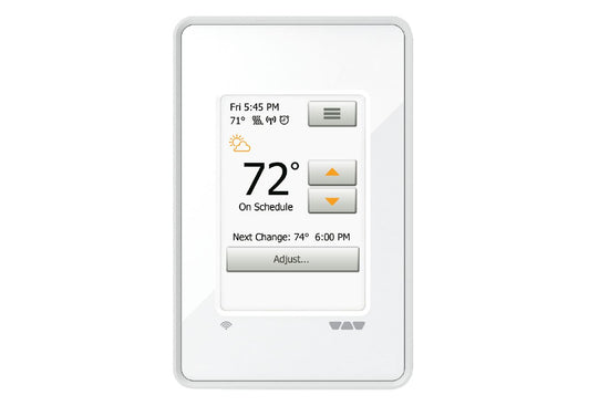 Schluter DITRA-HEAT-E-WIFI Thermostat programmable sans fil Blanc brillant 120V/240V