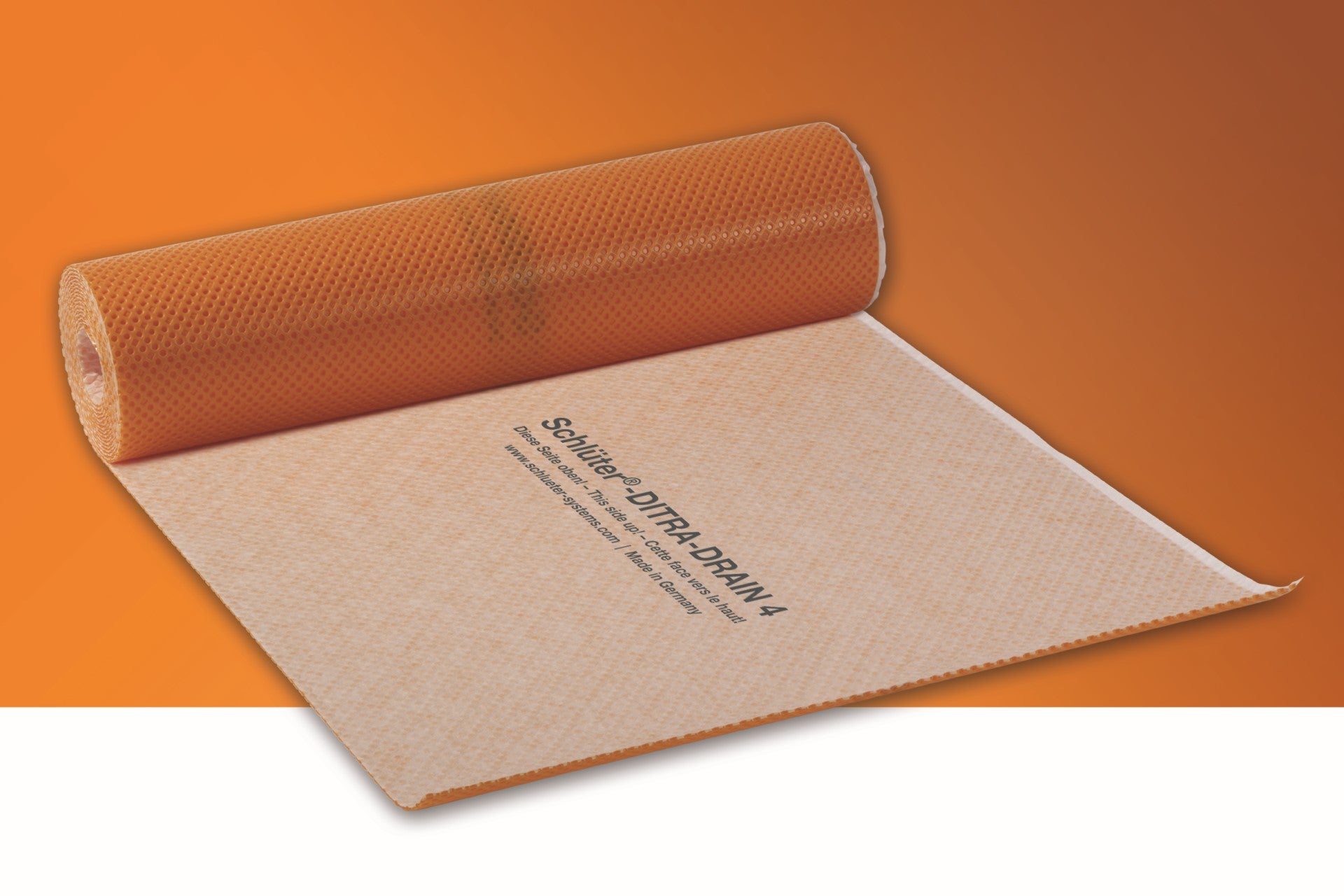 Schluter Membrane de drainage DITRA-DRAIN 3' 3" x 33' (108 pi²)