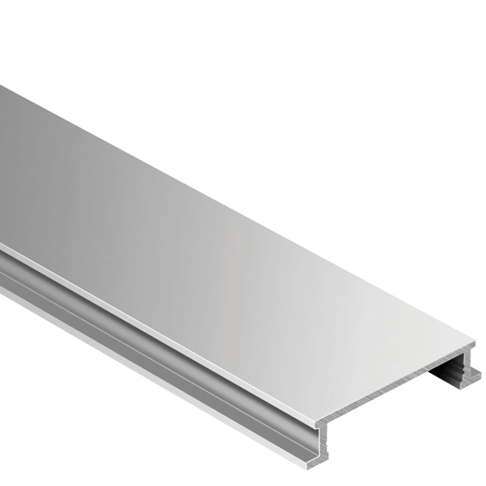 Schluter DESIGNLINE Profil décoratif de bordure - aluminium anodisé mat 1/4" (6 mm) x 8' 2-1/2"