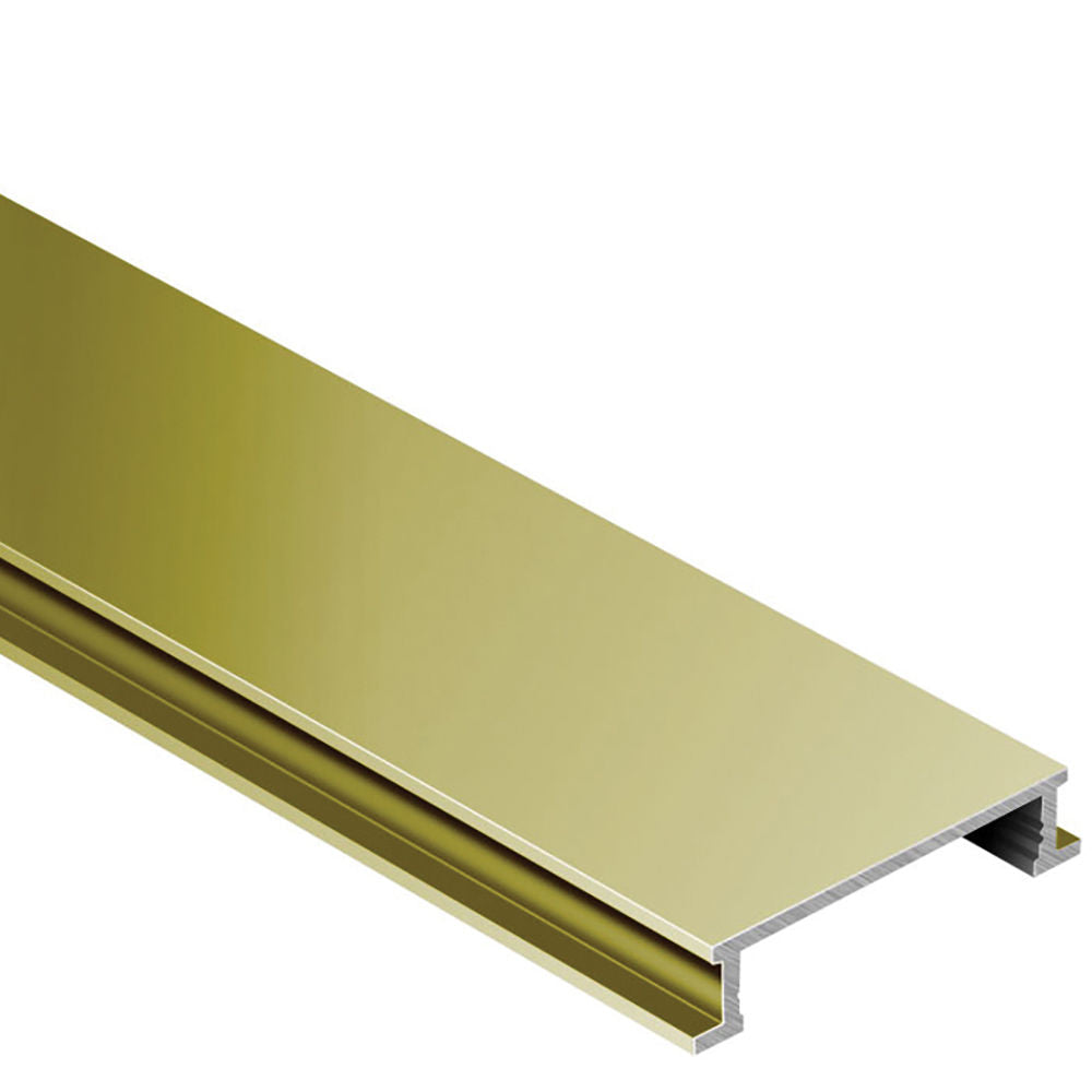 Schluter DESIGNLINE Profil décoratif de bordure - laiton 1/4" (6 mm) x 8' 2-1/2"
