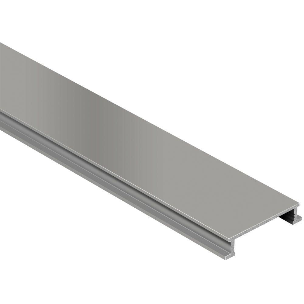 Schluter DESIGNLINE Profil décoratif de bordure - aluminium anodisé nickel mat 1/4" (6 mm) x 8' 2-1/2"