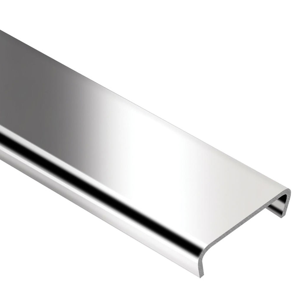 Schluter DESIGNLINE Profil décoratif de bordure - acier inoxydable (V2) 1/4" (6 mm) x 8' 2-1/2"