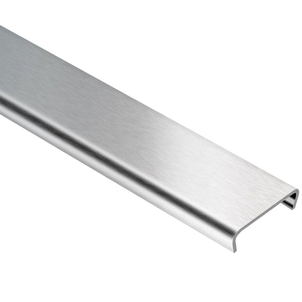 Schluter DESIGNLINE Profil décoratif de bordure - acier inoxydable (V2) brossé 1/4" (6 mm) x 8' 2-1/2"