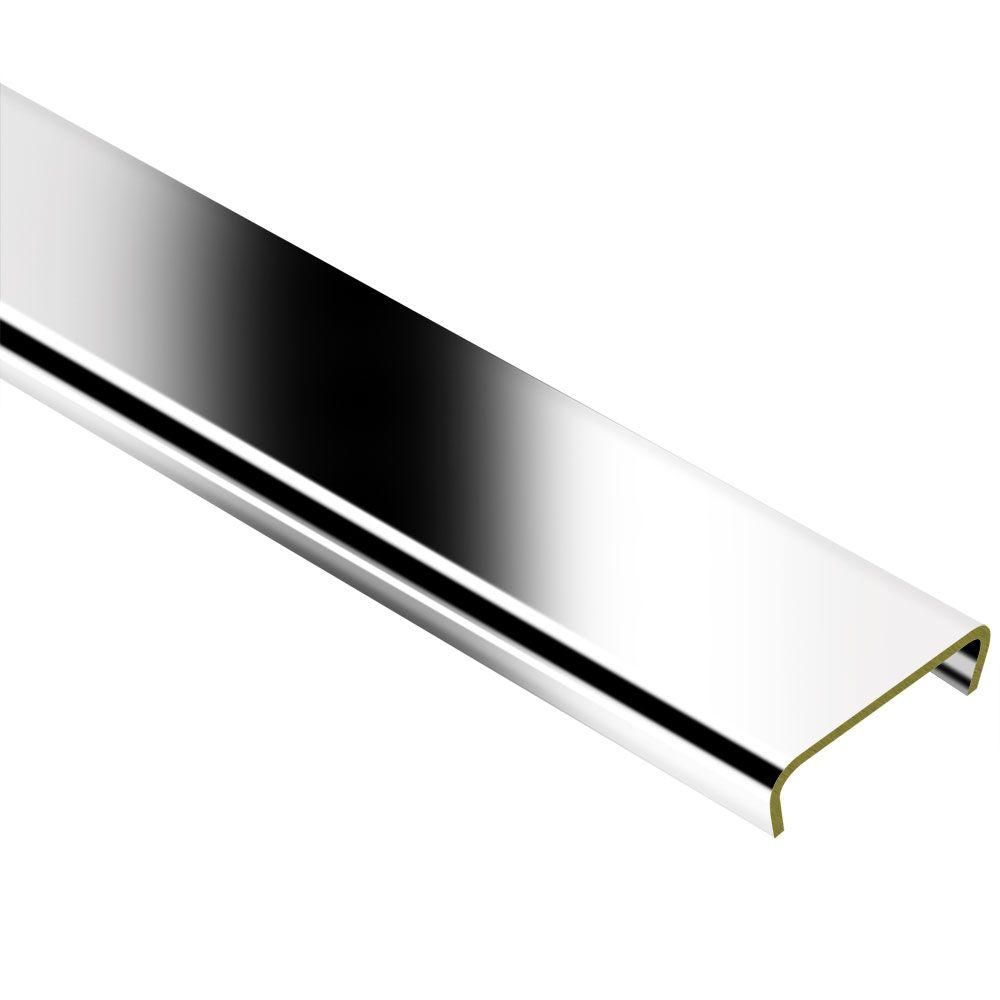 Schluter DESIGNLINE Profil décoratif de bordure - laiton chromé 1/4" (6 mm) x 8' 2-1/2"