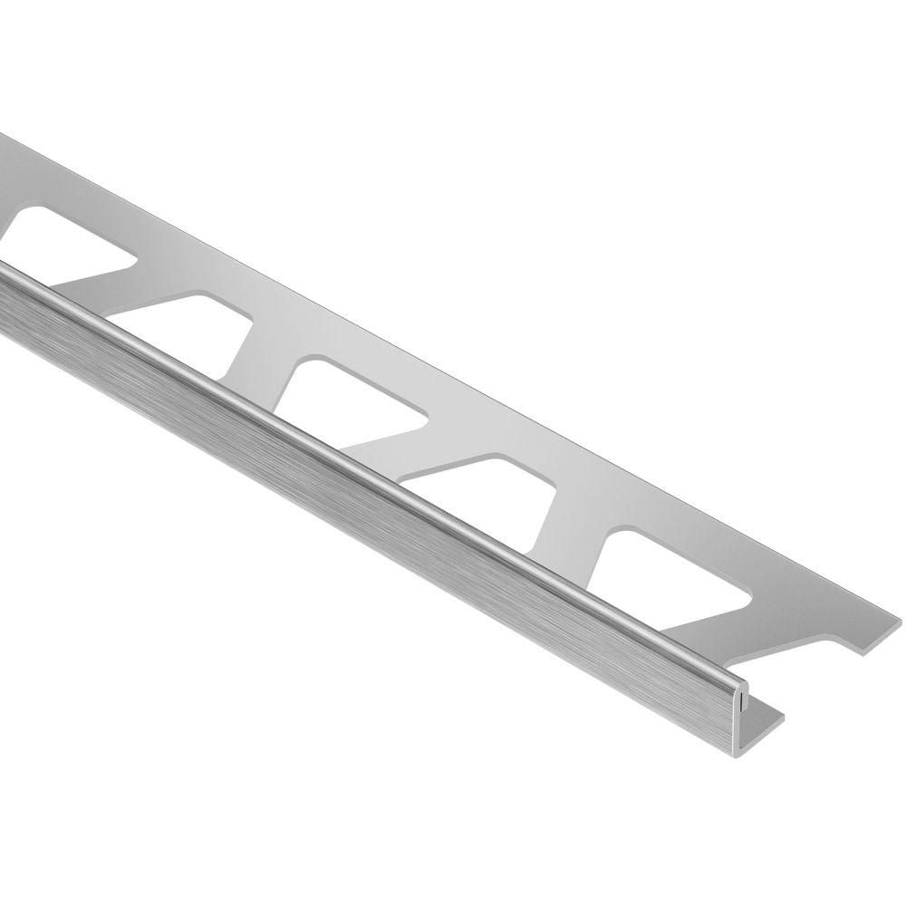 Schluter SCHIENE Profilé de bordure pour mur/plancher acier inoxydable (V2) brossé 1/2" (12.5 mm) x 8' 2-1/2"