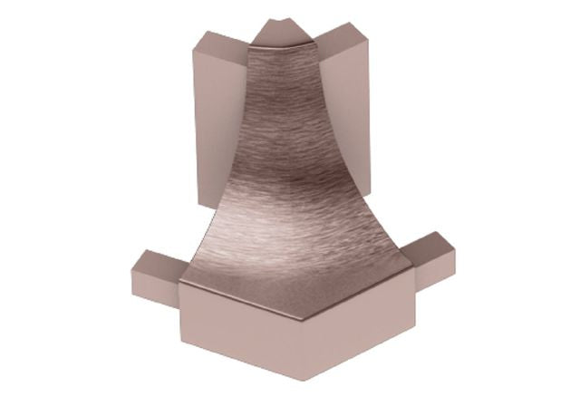 Schluter DILEX-AHK Coin extérieur 135° avec un rayon de 3/8" pour Profilé à gorge Aluminium anodisé Brossé Cuivre