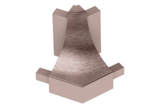 Schluter DILEX-AHK Coin extérieur 135° avec un rayon de 3/8" pour Profilé à gorge Aluminium anodisé Brossé Cuivre