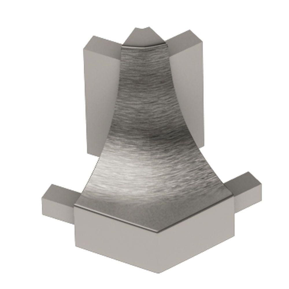 Schluter DILEX-AHK Coin extérieur 135° avec un radius de 3/8" (10 mm) - aluminium anodisé nickel brossé