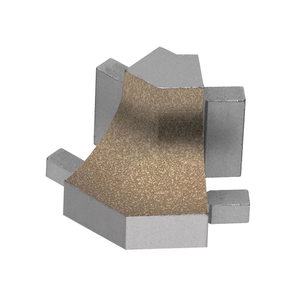 Schluter DILEX-AHK Coin extérieur 135° avec un radius de 3/8" (10 mm) - aluminium beige