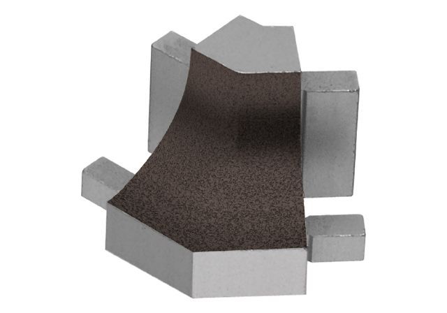 Schluter DILEX-AHK Coin extérieur 135° avec un radius de 3/8" (10 mm) - aluminium anthracite foncé