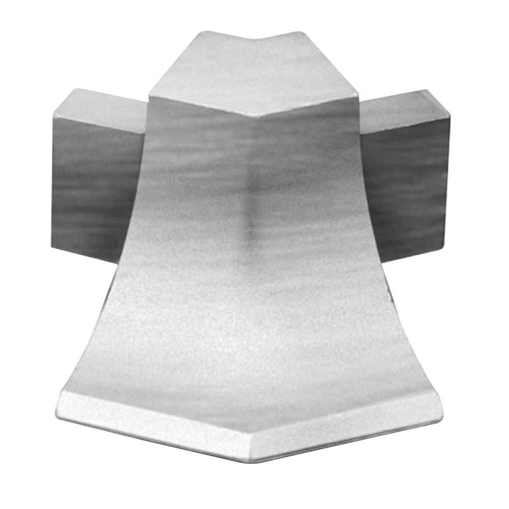 Schluter DILEX-AHKA Coin extérieur 135° avec un radius de 3/8" (10 mm) - aluminium anodisé chrome brossé