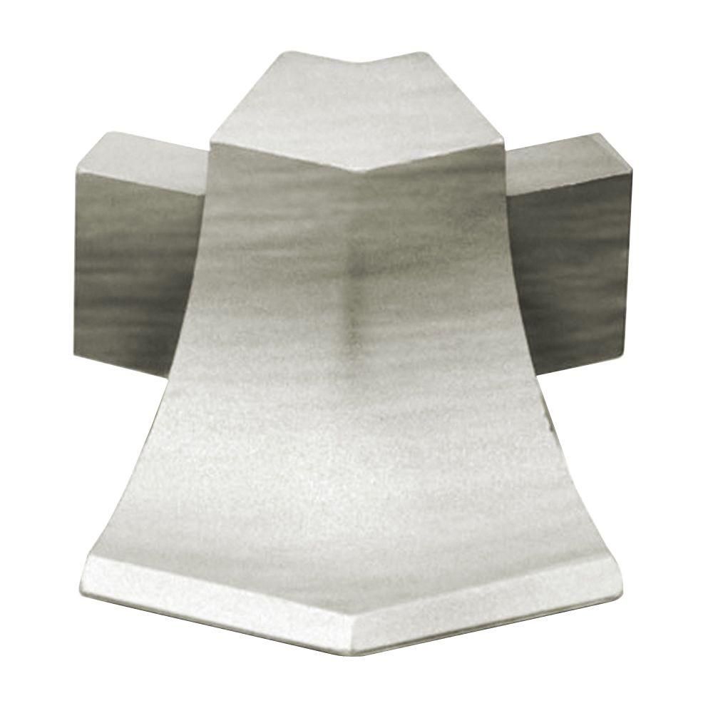 Schluter DILEX-AHKA Coin extérieur 135° avec un radius de 3/8" (10 mm) - aluminium anodisé nickel brossé