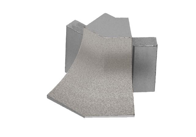 Schluter DILEX-AHKA Coin extérieur 135° avec un radius de 3/8" (10 mm) - aluminium grège