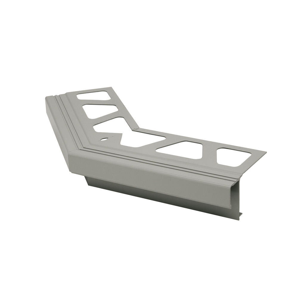 Schluter BARA-RAK Coin extérieur 135° pour profilés de bordure de balcon aluminium gris classique