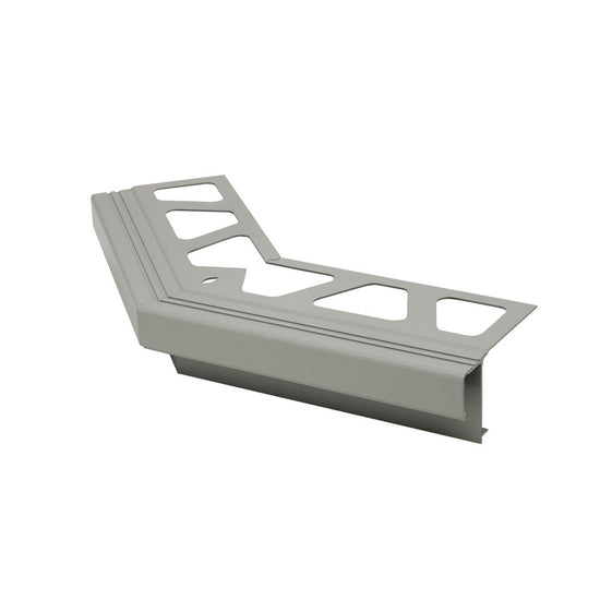 Schluter BARA-RAK Coin extérieur 135° pour profilés de bordure de balcon aluminium gris classique