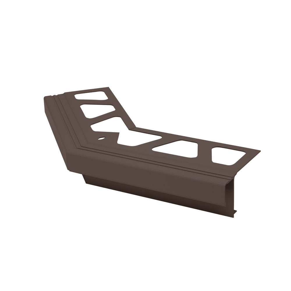 Schluter BARA-RAK Coin extérieur 135° pour profilés de bordure de balcon aluminium brun noir