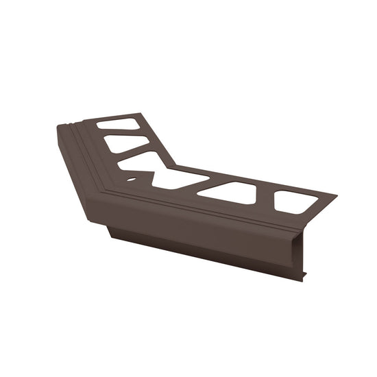 Schluter BARA-RAK Coin extérieur 135° pour profilés de bordure de balcon aluminium brun noir