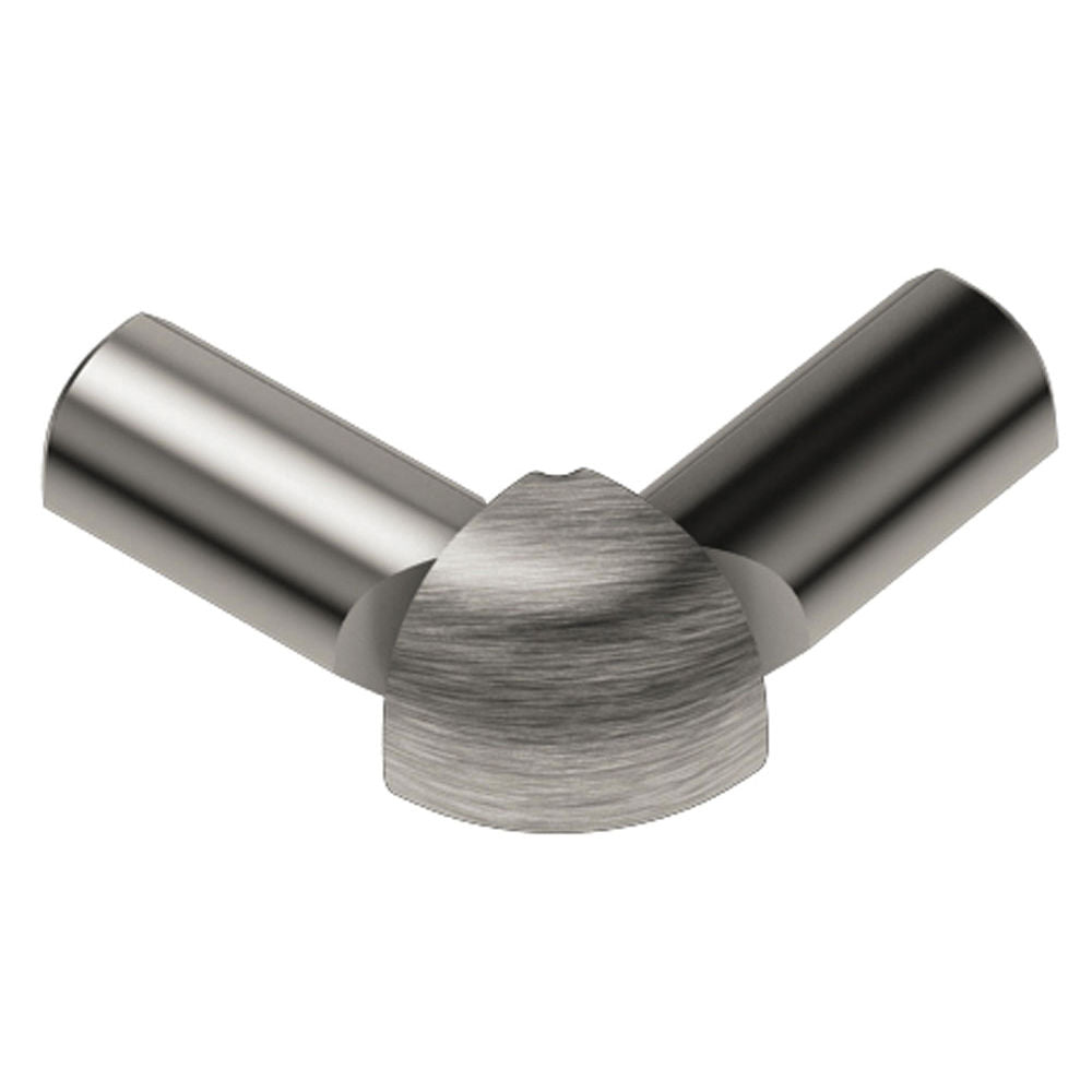 Schluter RONDEC Coin extérieur à 2 bouts 90° - aluminium anodisé nickel brossé 3/8" (10 mm)